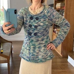 Sleeping on Snow chunky knit jacket